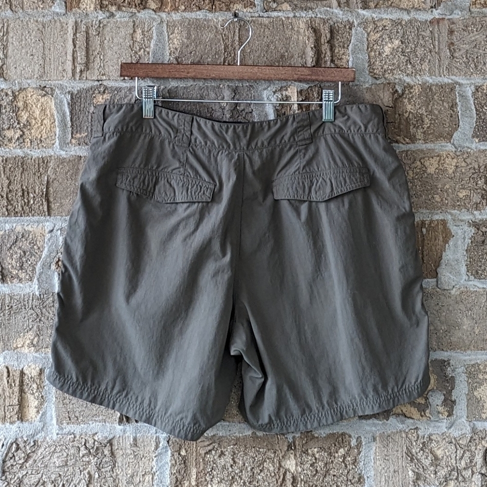 Eastern Mountain Sports Forest Brown 100% Nylon Hiking Shorts Size 16 - Picture 2 of 7